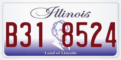 IL license plate B318524