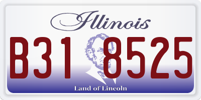 IL license plate B318525