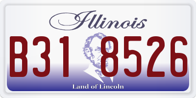 IL license plate B318526