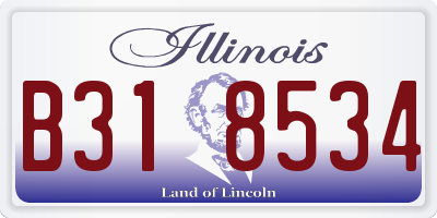 IL license plate B318534