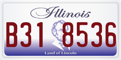 IL license plate B318536