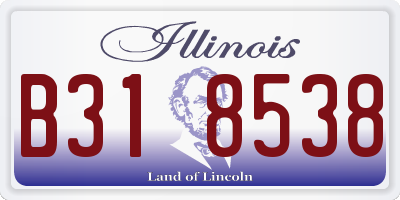 IL license plate B318538
