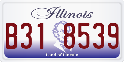 IL license plate B318539