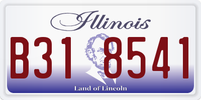 IL license plate B318541