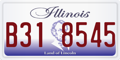 IL license plate B318545
