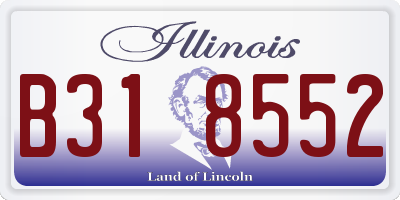 IL license plate B318552