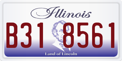 IL license plate B318561