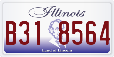 IL license plate B318564