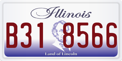 IL license plate B318566