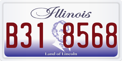 IL license plate B318568