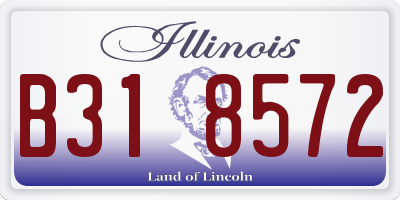 IL license plate B318572