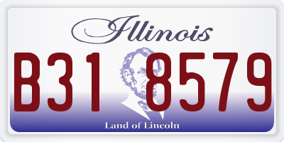 IL license plate B318579