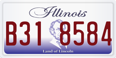 IL license plate B318584