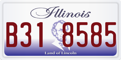 IL license plate B318585
