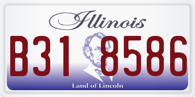 IL license plate B318586