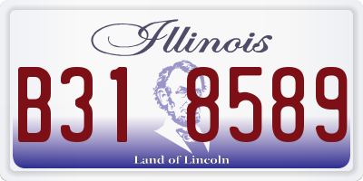 IL license plate B318589