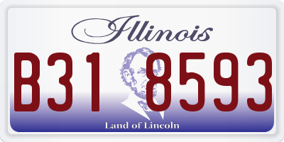IL license plate B318593