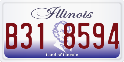IL license plate B318594