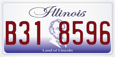 IL license plate B318596