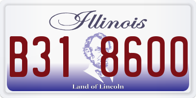 IL license plate B318600
