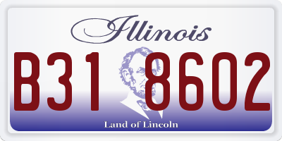 IL license plate B318602