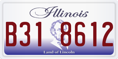 IL license plate B318612