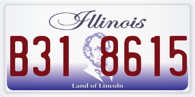 IL license plate B318615