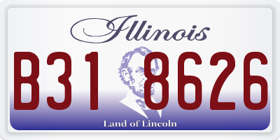 IL license plate B318626