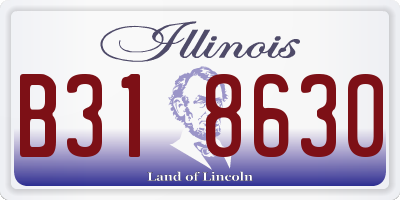 IL license plate B318630