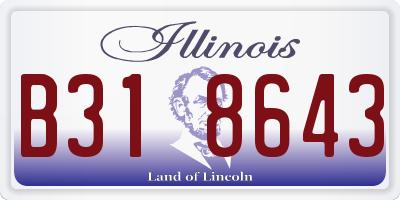 IL license plate B318643