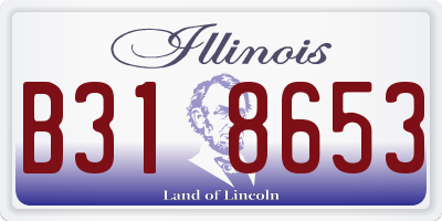 IL license plate B318653