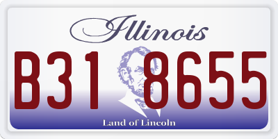 IL license plate B318655