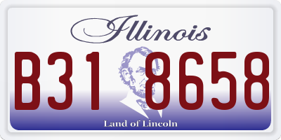 IL license plate B318658
