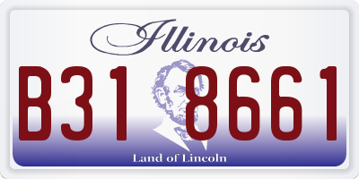IL license plate B318661