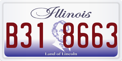 IL license plate B318663