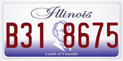 IL license plate B318675
