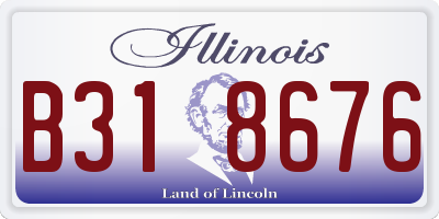 IL license plate B318676