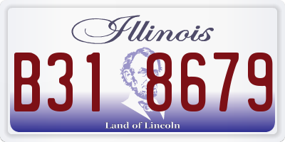 IL license plate B318679