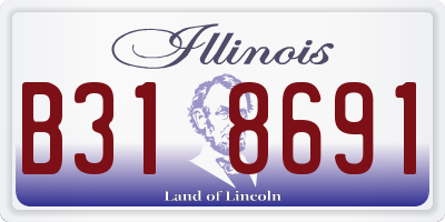 IL license plate B318691