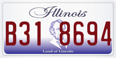 IL license plate B318694