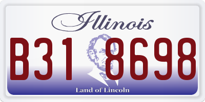 IL license plate B318698
