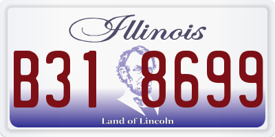 IL license plate B318699