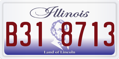 IL license plate B318713