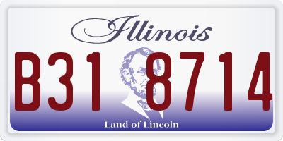 IL license plate B318714