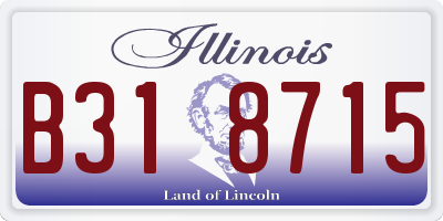 IL license plate B318715