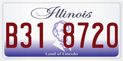 IL license plate B318720