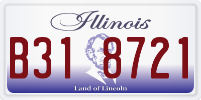 IL license plate B318721