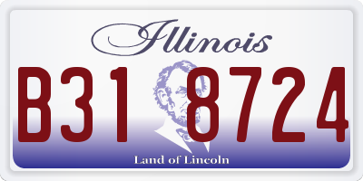IL license plate B318724