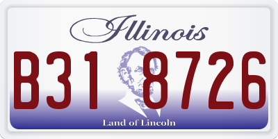 IL license plate B318726