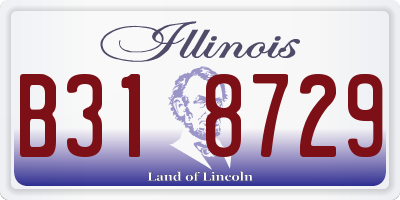 IL license plate B318729